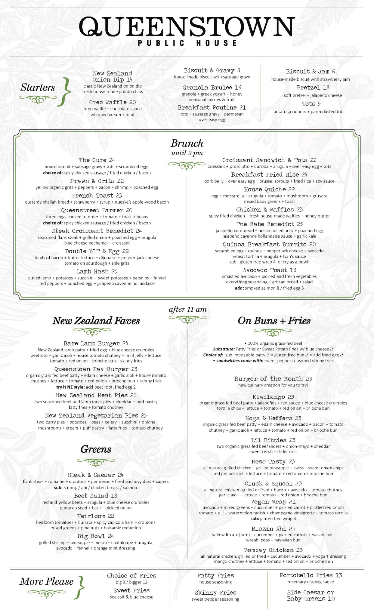 Weekend Brunch - Queenstown Public House